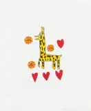 Jonas Wood, Giraffe Etching, 2017, Etching in colors, on Rives BFK paper, with full margins