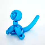 Jeff Koons, Balloon Monkey (Blue), 2017, Porcelain multiple painted in chrome, contained in the original Styrofoam-lined presentation box with silver printed signature