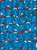 Thierry Noir, Fast Form Manifest, 2016, Screenprint in colors, on Somerset paper, the full sheet
