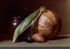 Sharon Core, Early American, Still Life with Vegetables, 2007, Chromogenic print