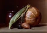Sharon Core, Early American, Still Life with Vegetables, 2007, Chromogenic print