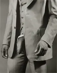 Robert Mapplethorpe, Man in Polyester Suit, 1980, Gelatin silver print, printed 1980