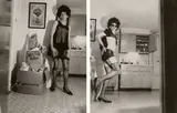 Mark Morrisroe, Untitled (double self portrait in drag), circa 1980, Unique Polaroid print diptych