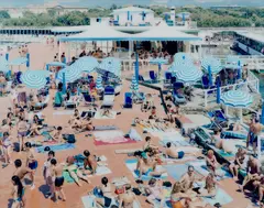 Bagni Lido (#1463) by Massimo Vitali, 2002, Chromogenic print, printed 2016, face-mounted to Plexiglas and flush-mounted, sold Apr 2023