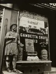 Snuff Shop by Berenice Abbott, 1938, Gelatin silver print, sold Apr 2023