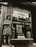 Snuff Shop by Berenice Abbott, 1938, Gelatin silver print, sold Apr 2023