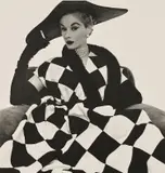 Irving Penn, Harlequin Dress (Lisa Fonssagrives-Penn), 1950, Platinum palladium print, printed 1979