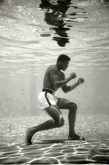 Flip Schulke, Ali Underwater, 1961, Gelatin silver print, printed later, mounted