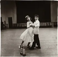 The Junior Interstate Ballroom Dance Champions, Yonkers, N.Y. by Diane Arbus, 1962, Gelatin silver print, printed later by Neil Selkirk, offered Apr 2023