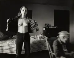 Edith and Rennie Booher, Danville, Virginia by Emmet Gowin, 1970, Gelatin silver print, sold Apr 2023