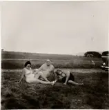 A family one evening in a nudist camp, Pa. by Diane Arbus, 1965, Gelatin silver print, printed between 1965 and 1967, sold Apr 2023