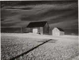 Minor White, Two Barns and Shadow