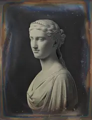William Southgate Porter, Study of a Sculpted Bust of a Woman, circa 1848, Daguerreotype
