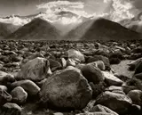 Mt. Williamson, Sierra Nevada, California by Ansel Adams, 1944, Gelatin silver print, printed 1959 - early 1960s, sold Apr 2023