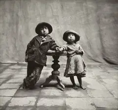 Cuzco Children by Irving Penn, 1948, Gelatin silver print, printed 1960s, sold Apr 2023