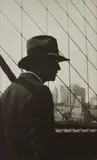 Walker Evans, Paul Grotz Standing on the Brooklyn Bridge