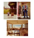 David Hockney, My Parents, Bradford, July; Jean in the Luxembourg Gardens, June; Pacific Ocean at Malibu, 1974-1976, Three chromogenic prints from Twenty Photographic Pictures