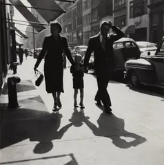 Parents with Young Son by Dorothea Lange, 1952, Gelatin silver print, printed later, offered Mar 2023