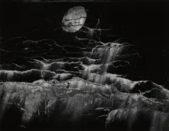 Moon and Wall Encrustations by Minor White, 1964, Gelatin silver print, sold Oct 2023