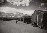Street Scene, Manzanar Relocation Center, Manzanar by Ansel Adams, 1943, Gelatin silver print, probably printed later, sold Oct 2023