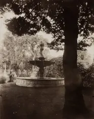 Champs-Élysées by Eugène Atget, circa 1923, Printing-out-paper print, sold Oct 2023