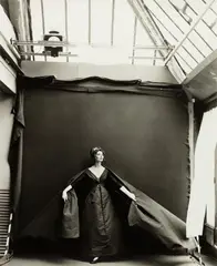 Suzy Parker, Evening dress by Dior, Paris studio, August by Richard Avedon, 1956, Gelatin silver print, printed 1981, sold Oct 2023