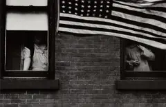 Parade - Hoboken, New Jersey by Robert Frank, 1955, Gelatin silver print, printed 1973, offered Oct 2023