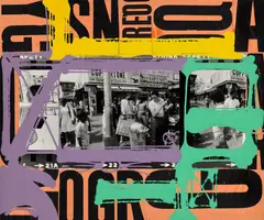 Coney Island, New York by William Klein, 1980, Hand-painted gelatin silver print and mixed media collage, executed 2000, sold Oct 2023