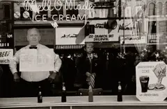 Newark, N.J. by Lee Friedlander, 1962, Gelatin silver print, sold Oct 2023