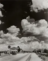Route 66, Arizona by Andreas Feininger, 1953, Gelatin silver print, printed 1997, sold Oct 2023
