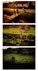 Paul Fusco, Selected Images from RFK Funeral Train, 1968, Three dye destruction prints, printed later