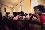 Como, Mississippi (Black women in church) by William Eggleston, 1972, Dye transfer print from Dust Bells Vol. I , printed 2004, sold Oct 2023