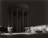 George Tice, Petit's Mobil Station and Watertower, Cherry Hill, N.J.