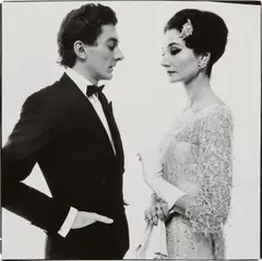 The Vicomtesse Jacqueline de Ribes and Raymundo de Larrain, New York, New York, 5/16/61 by Richard Avedon, 1961, Gelatin silver print, printed 1962, offered Oct 2023
