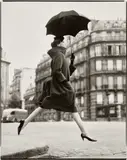 Richard Avedon, Carmen, Homage to Munkácsi, Coat by Cardin, Place François-Premier, Paris, August