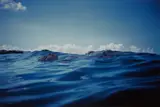 Christine floating in the sea, St. Barth's by Nan Goldin, 1999, Dye destruction print, sold Oct 2023