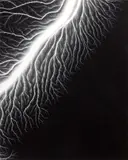 Lightning Fields 128 by Hiroshi Sugimoto, 2009, Gelatin silver print, flush-mounted, sold Oct 2023