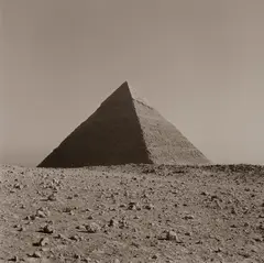 Cheops, Giza, Cairo, Egypt by Lynn Davis, 1997, Selenium toned gelatin silver print, printed 1999, sold Oct 2023