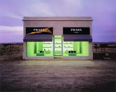 Burk Uzzle, Desert Prada, Marfa Texas, 2006, Carbon print