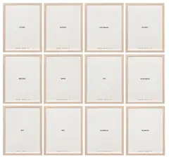 Sherrie Levine, Untitled, 1977, Installation comprised of twelve offset prints