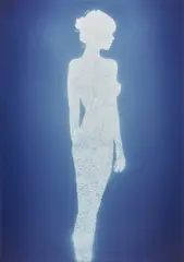 Christopher Bucklow, Tetrarch (Claudia Schiffer), 2.30pm 4th March, 2011, Unique dye destruction print, flush-mounted
