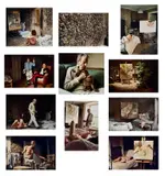 David Dawson, Selected Images of Lucien Freud at Work, 2005-2007, Eleven chromogenic prints