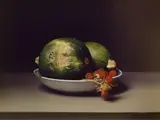 Sharon Core, Early American, Still Life with Wild Raspberries, 2008, Chromogenic print