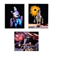 Selected Images: Futurama and Simpsons by David Levinthal, 2002, Three chromogenic prints, offered Oct 2023