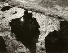 Sun in Rock by Minor White, 1947, Gelatin silver print, sold Jan 2023