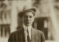 Western Union Messenger #55 by Lewis Hine, 1914, Gelatin silver print, sold Jan 2023