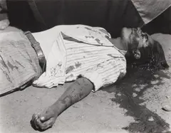 Striking Worker, Assassinated by Manuel Álvarez Bravo, 1934, Gelatin silver print, printed later, sold Jan 2023