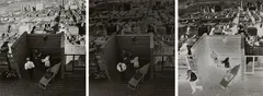 Reminiscing About the Future by Jerry Uelsmann, 1972, Triptych of gelatin silver prints, sold Oct 2023