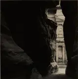 Emmet Gowin, El Khazneh from the Siq, Petra, Jordan, 1985, Gelatin silver print, printed 1986