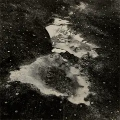 Emmet Gowin, Dry Wash and Watering Hole, Near the Very Large Array, Magdelena, New Mexico, 1988, Gelatin silver print, printed 1989